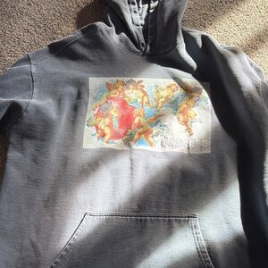 Boys Lie Charcoal Hoodie with Colorful Graphic